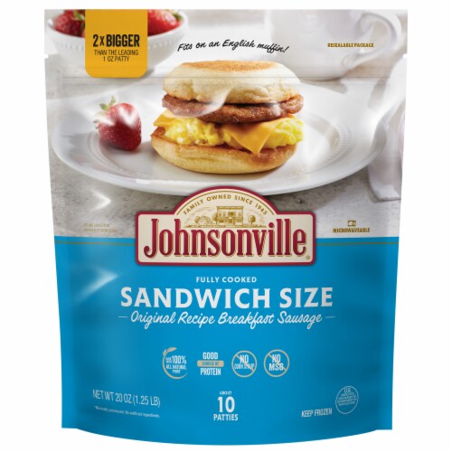 Johnsonville® Original Recipe Sandwich Size Pork Sausage Patties