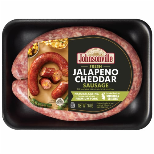 Johnsonville® Jalapeno Cheddar Rope Sausage Perspective: front