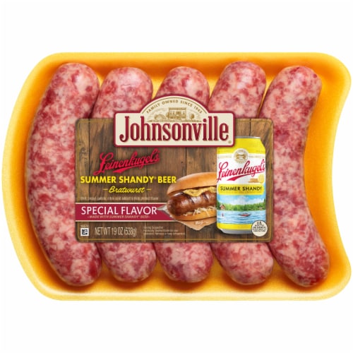 Johnsonville® Summer Shandy® Beer Bratwurst Perspective: front