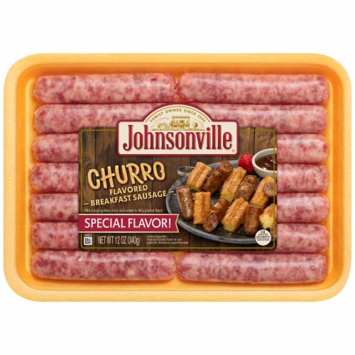Johnsonville® Uncooked Churro Breakfast Pork Sausage Links Perspective: front