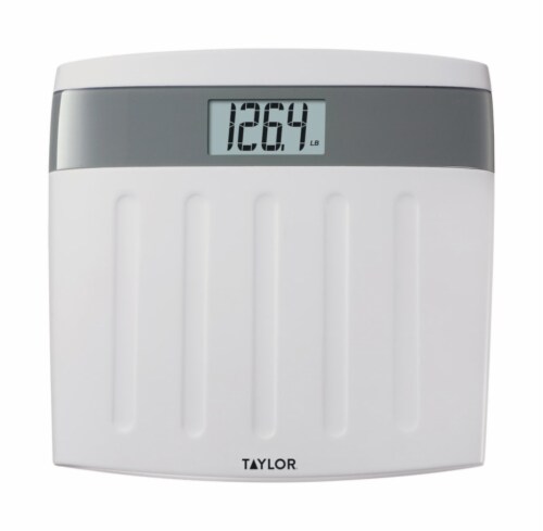 Taylor 350 lb. Digital Bathroom Scale White/Gray - Total Qty: 1 Perspective: front