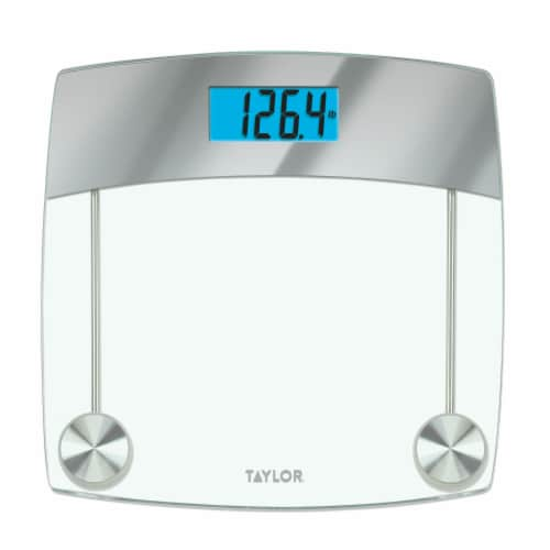 Taylor 400 lb. Digital Bathroom Scale, Chrome/Clear