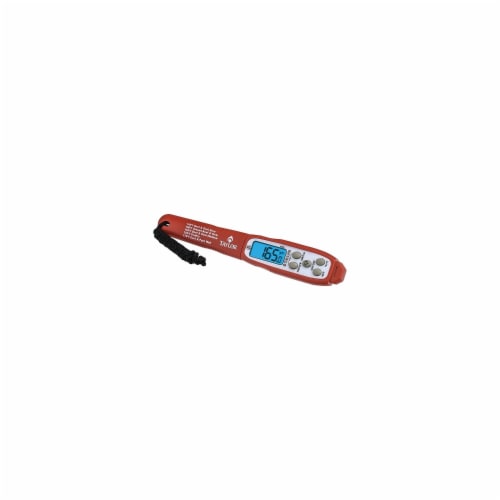 Taylor Waterproof Instant Read Food Thermometer, Red