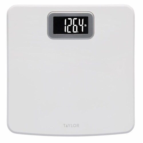 Taylor Digital Bathroom Scale - Bright White Perspective: front