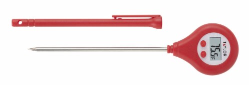 Taylor Digital Pocket Grill Thermometer - Red Perspective: front