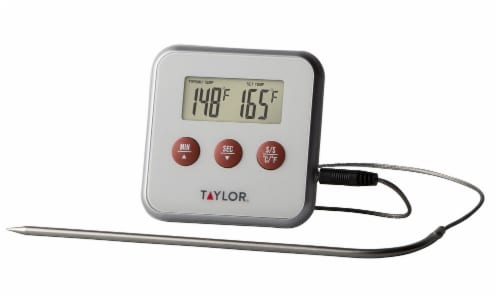 Taylor Digital Wired Probe Thermometer with Timer Perspective: front