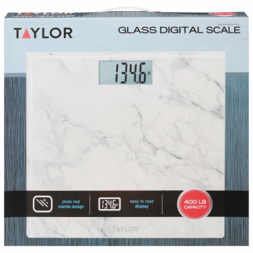 Taylor® Digital Bathroom Scale - Marble Perspective: front