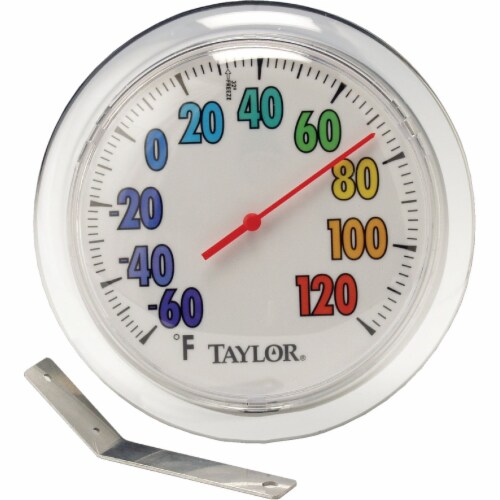 Taylor 6 Fahrenheit 60 To 120 Outdoor Wall Thermometer with Bracket