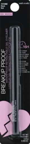Wet n Wild Breakup Proof Retractable Gel Eyeliner, Black 1111492, Waterproof Perspective: front