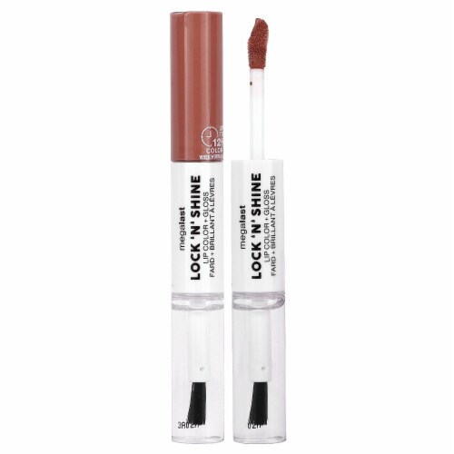 MEGA LAST LOCK N' SHINE LIP COLOR + GLOSS - Lotus Petal Perspective: front