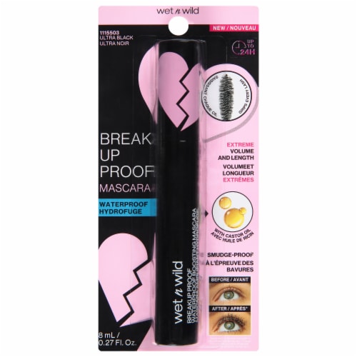 Wet n Wild Breakup Proof Waterproof Ultra Black Mascara Perspective: front