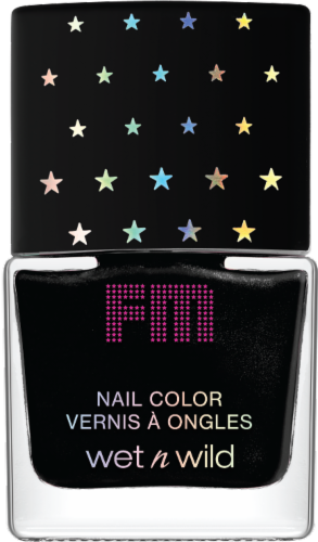 Wet n Wild Black Nail Polish Perspective: front