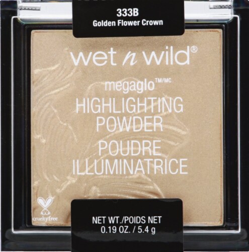 Wet n Wild® 333B Golden Flower Crown Highlighting Powder Perspective: front