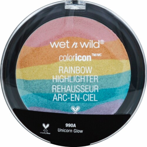 Wet n Wild Color Icon 990A Unicorn Glow Rainbow Highlighter Perspective: front