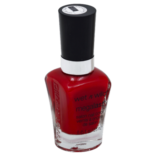 Wet n Wild I Red a Good Book Megalast Salon Nail Color Perspective: front