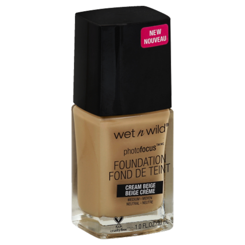 Wet n Wild® PhotoFocus™ Cream Beige Liquid Foundation Perspective: front