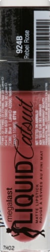 Wet n Wild Mega® Last Liquid Catsuit 924B Rebel Rose Matte Lipstick Perspective: front