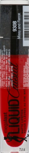 Wet n Wild MegaLast Liquid Catsuit Matte Lipstick, Missy and Fierce 930B, 0.21 fl oz Perspective: front