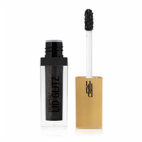 Black Radiance Eye Appeal™ Lid Glitz™ Liquid Eyeshadow - Black Tie Black Pearl Perspective: front