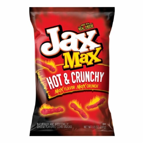 Jax® Max™ Hot & Crunchy Flavored Corn Snacks Perspective: front
