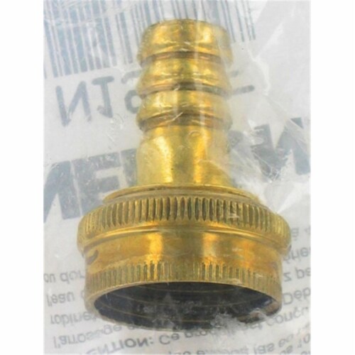 Nelson Sprinkler Brass Corrugated Female Hose Repair N1912F Perspective: front