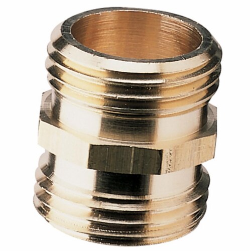 Nelson Sprinkler 50573 Brass Hose Fitting Perspective: front