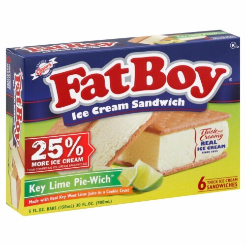 Fat Boy Peppermint Ice Cream Sandwiches Perspective: front