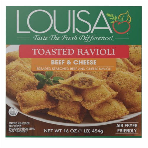 Louisa Beef & Cheese Toasted Ravioli Perspective: front