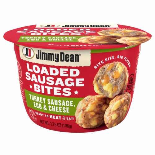 Jimmy Dean® Turkey Sausage Egg & Cheese Loaded Sausage Bites Perspective: front