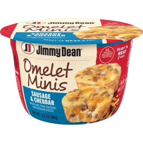 Jimmy Dean® Sausage & Cheddar Mini Omelet Perspective: front