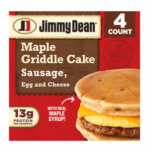Jimmy Dean® Sausage, Egg, and Cheese Maple Griddle Cake Sandwiches Perspective: front
