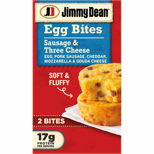 Jimmy Dean® Sausage & Three Cheese Frozen Breakfast Egg Bites Perspective: front