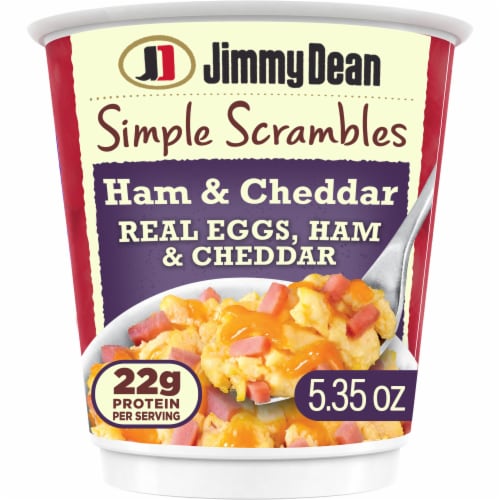 Jimmy Dean Ham and Cheddar Simple Scrambles Perspective: front