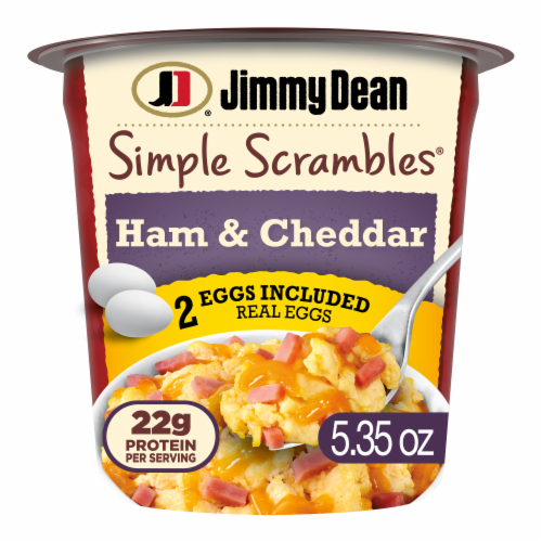 Jimmy Dean Simple Scrambles Ham and Cheddar Cheese Perspective: front