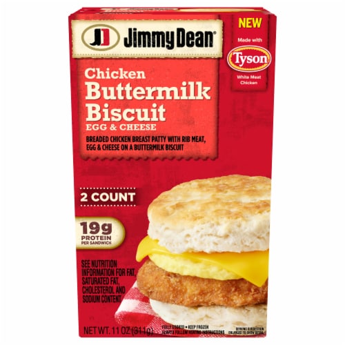 Jimmy Dean® Chicken Egg & Cheese Buttermilk Biscuits Perspective: front