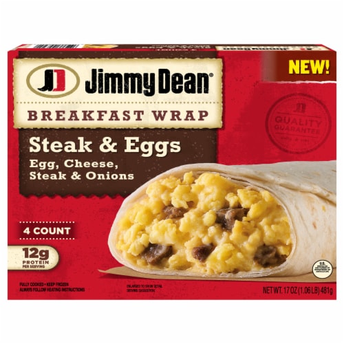 Jimmy Dean® Steak Egg and Cheese Breakfast Wraps Perspective: front
