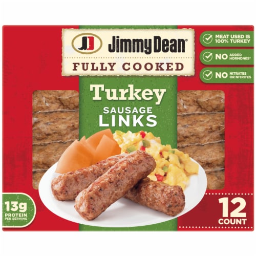 Jimmy Dean® Fully Cooked Breakfast Turkey Sausage Links Perspective: front