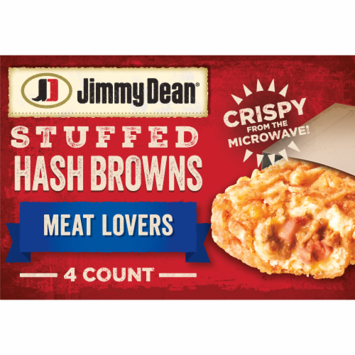 Jimmy Dean® Meat Lovers Stuffed Hash Browns Perspective: front
