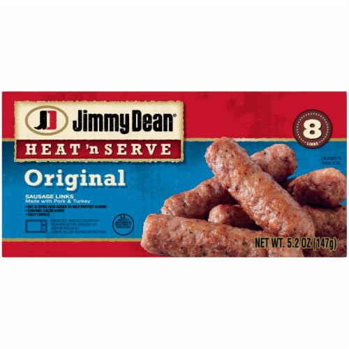 Jimmy Dean Heat 'N Serve Original Pork & Turkey Sausage Links, 8 ct / 5