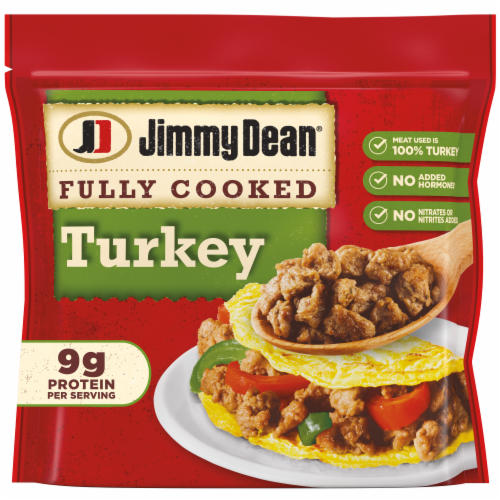 Jimmy Dean® Fully Cooked Breakfast Turkey Sausage Crumbles Perspective: front
