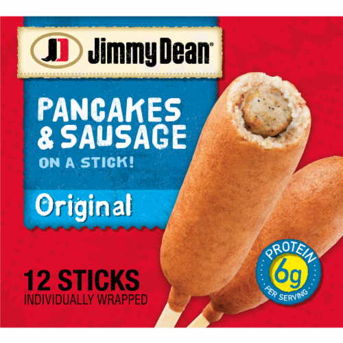 Jimmy Dean® Original Pancakes & Sausage on a Stick Frozen Breakfast Perspective: front