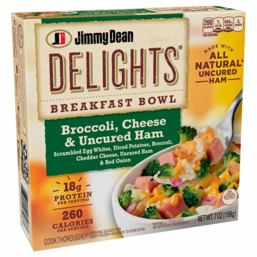 Jimmy Dean Delights® Broccoli Cheese & Uncured Ham Breakfast Bowl Perspective: front