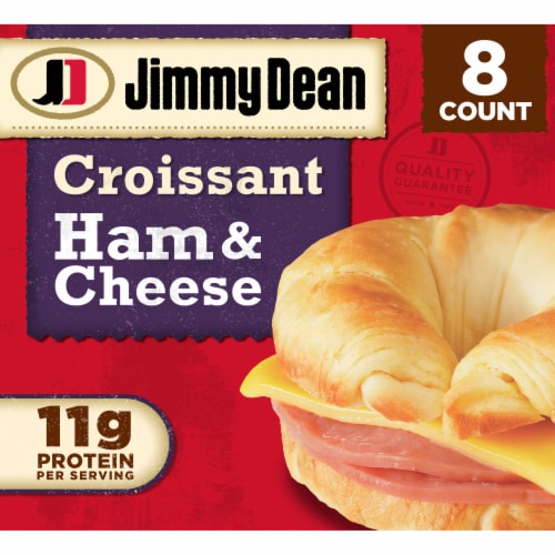 Jimmy Dean® Ham & Cheese Croissant Frozen Breakfast Sandwiches Perspective: front