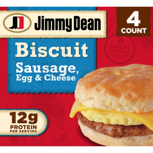 Jimmy Dean® Sausage Egg and Cheese Biscuit Frozen Breakfast Sandwich