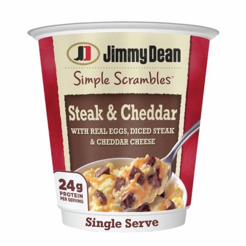 Jimmy Dean Simple Scrambles® Steak & Cheddar Breakfast Cup Perspective: front