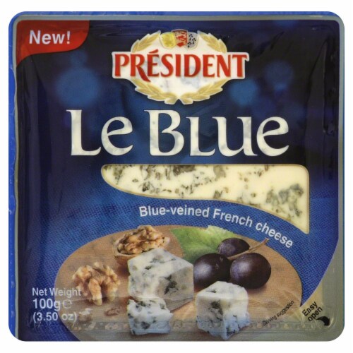 President Le Blue French Cheese Perspective: front