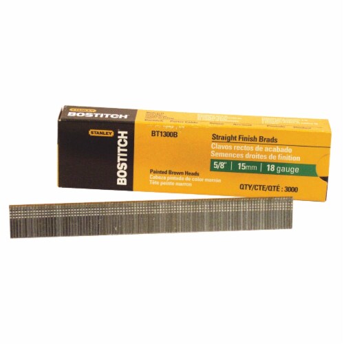 Bostitch 18Gauge Coated Brad Nail, 5/8 In. (3000 Ct.) BT1300B, 1 Ralphs