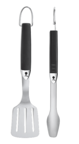 Weber Stainless Steel Portable Tool Set - Silver/Black Perspective: front