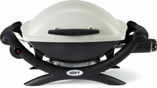Weber Q 1000 Titanium Portable Gas Grill Perspective: front