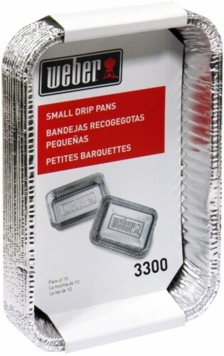 Weber Large Aluminum Drip Pans 10-pack